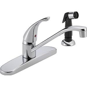 Peerless P115LF Core Kitchen Faucet, 1.5 GPM Water Flow, Chrome