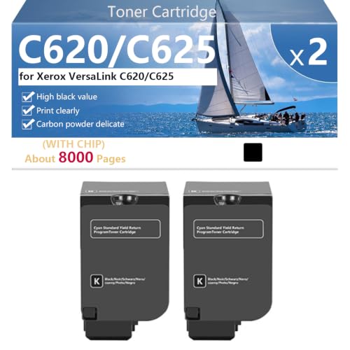 Toner C620 C625 noir haute capacité pour Xerox VersaLink impression nette et durable
