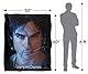 VAMPIRE DIARIES Damon (Somerhalder) Seidige Kuscheldecke, Optimalweich, 152 x 127 cm
