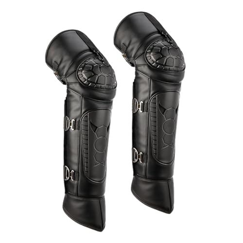 kowaku Motorcycle Windproof Knee Pads Motorcycle Knee Shin Guards, Warm Leggings Covers for Winter Ski Riding Skating Snowboarding, Style F