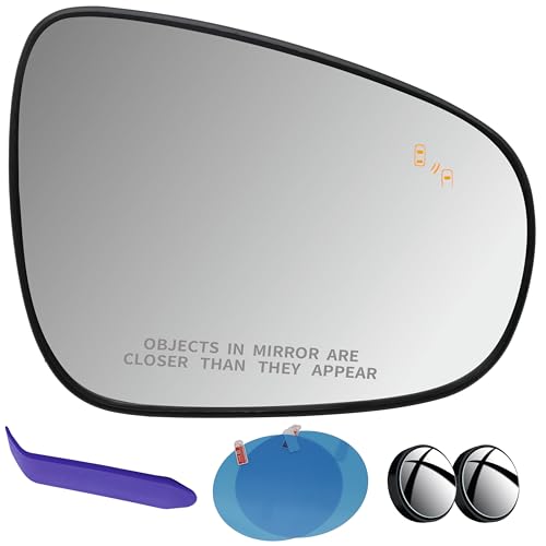 EAP Passenger Side Mirror Glass Compatible with Lexus ES300h ES350 2013-2018, IS250 IS350 2015-2020, CT200h 2011-2017, GS350 2013-2020, LS460 2013-2017, RC350 2015-2019, Heated, Blind Spot