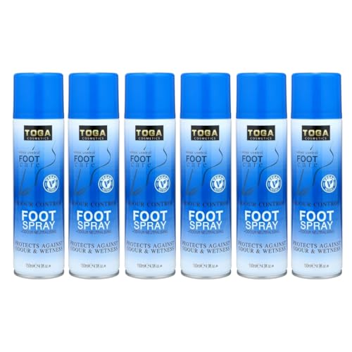 Odour Control Foot antiperspirant deodorant spray 150ml per can 6 Pack Anti Smell Foot odor spray