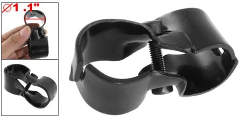 Sourcingmap Replacement Double Port Lean Tube Pipe Vertical Clamp Clip Black - Image 3