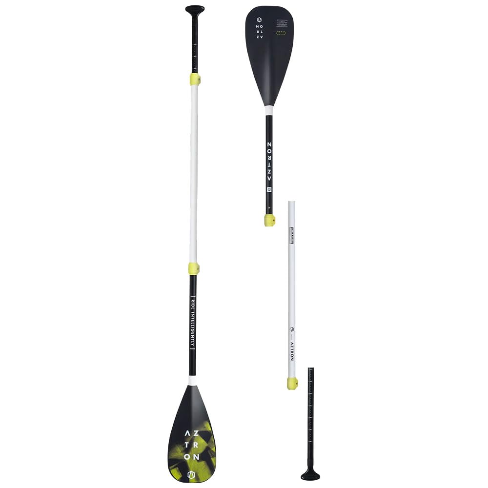 AZTRON Stream AC-P181 Stream Fiberglas Hybrid Paddel für Stand Up Paddle Board, 3 Abschnitte, 180-220 cm