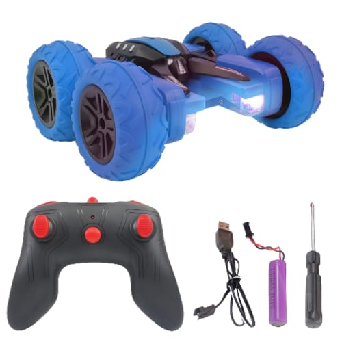 KEENBEY 360° Car Double Sided Rotating RC Stunt Car, Remote Control Car Toy with in-Built Rechargeable Battery, USB Cable, Screw Driver & Light for Kids (6+ Years) (Blue) (B0CKRVB8GY) Amazon Price History, Amazon Price Tracker