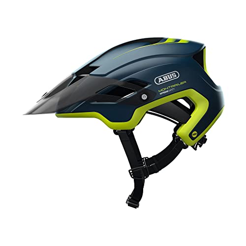 Cascos Ciclismo ABUS MonTrailer MIPS - Casco de bicicleta de montaña robusto para uso fuera de la carretera - Para hombre y mujer - Azul,...