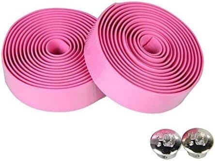 bike handlebar tape,handlebar tape Handlebar Tape, Handlebar Tape 4pcs Steering Wheel Cover Road Bike Cycling Handle Non-slip Belt Rubber Tape Bike Accessories Handle Belt Bar Tape(Yellow black)