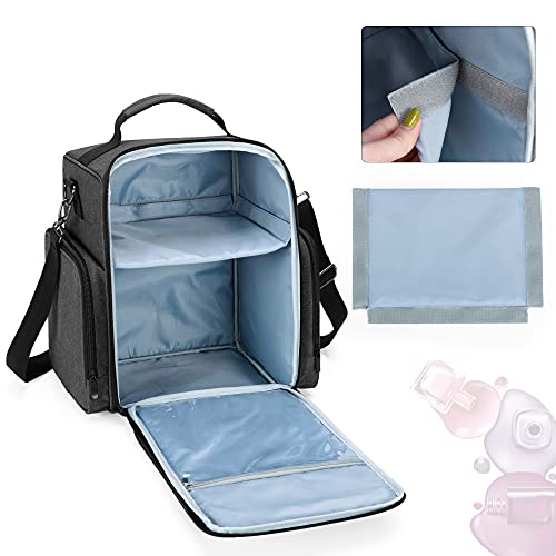 Organizador esmaltes de uñas grande con espacio para lámpara secadora 2