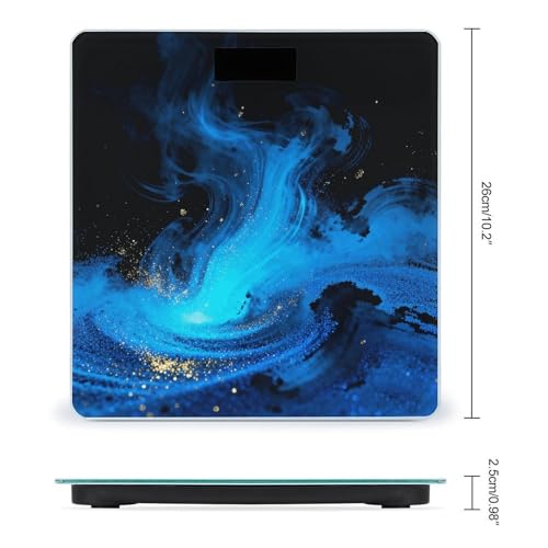 Báscula digital de baño BTCOWZRV con pantalla LCD miniatura 2