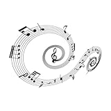 Gravuraufkleber Notenpackung zwei 57.6x82.6cm Änderungen und Informationen möglich Schwarz