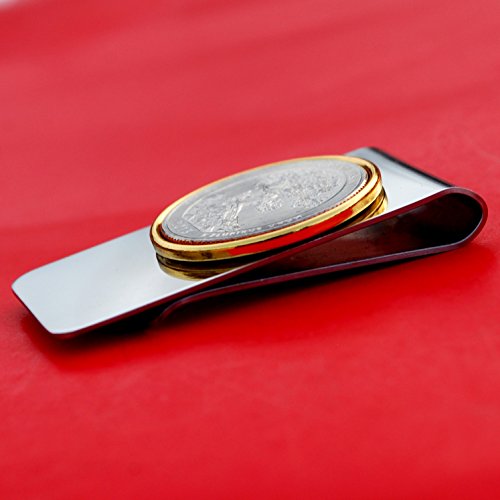 US 2008 Hawaii State Quarter BU Uncirculated Coin Two Toned Money Clip New4