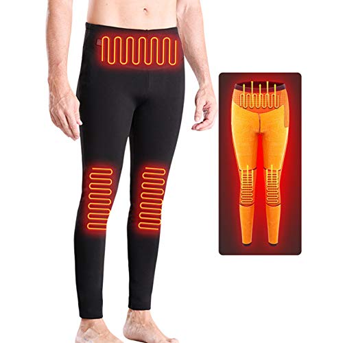 Yeah-hhi Pantalones calefactados de invierno 3 áreas de calefacción eléctrica...