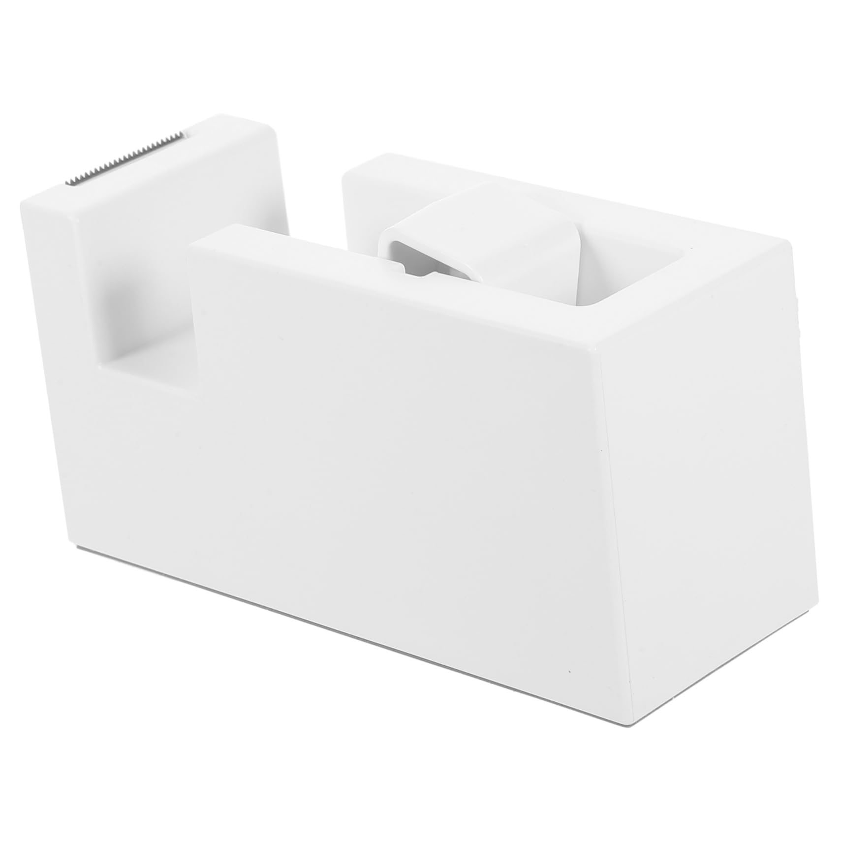 jojofuny 3 Pezzi distributore di nastro cucina Titolare scrivania porta nastro Cutter simpatico dispenser di nastro adesivo porta nastro da scrivania carino AbS bianca