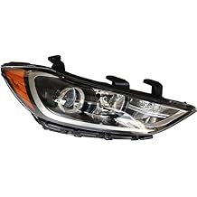 Fits Hyundai Elantra 2017-2018 Right Headlight Replacement Assembly,Halogen Projector Replacement Lamp,Passenger Side Vehicle Light,DOT & SAE Compliant OEM114-10015R Right...