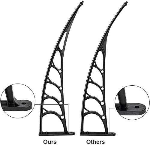 Miniatura 7 de Cubierta para toldo de puerta de patio de 40.0 x 80.0in, cubierta de lona hueca para ventana de puerta delantera de casa, cubierta de lluvia de