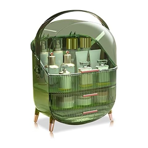 Organizador de cosméticos Galatée Gran Capacidad Retro Verde Cover