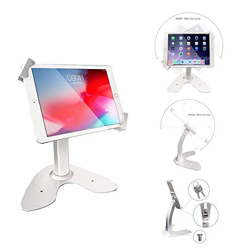 Angel POS Universal Tablet Desktop Anti-Theft POS Stand Holder Enclosure with Lock & Key for Retail Kiosk, Compatible with iPad, iPad Air, iPad Mini, Samsung Galaxy, Acer Lenovo 7-10 Tablet Angel POS Universal Tablet Desktop Anti-Theft POS Stand Holder Enclosure with Lock & Key for Retail Kiosk, Compatible with iPad, iPad Air, iPad Mini, Samsung Galaxy, Acer Lenovo 7-10" Tablet