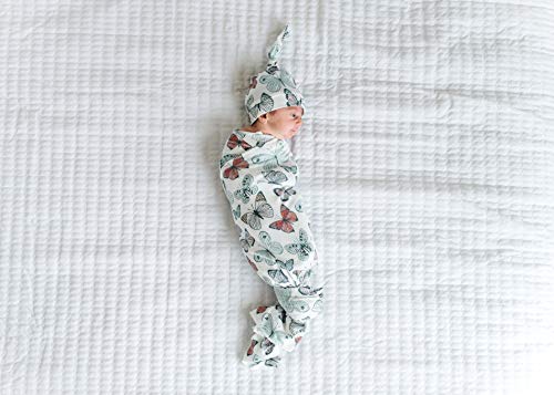 Image of Baby Beanie Hat Top Knot Stretchy Soft inchDot inch by Copper Pearl