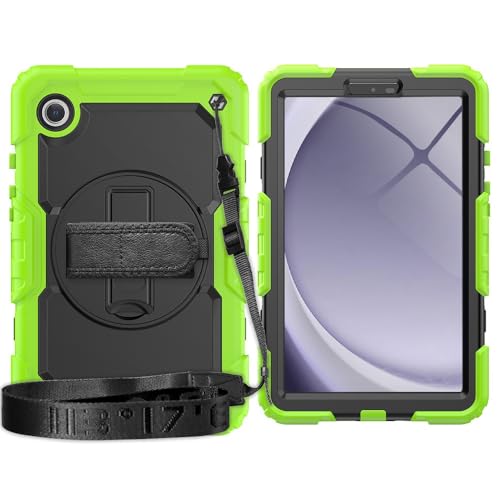 Coque Samsung Galaxy Tab A9 blindée antichoc avec béquille et dragonne TPU