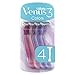 Price comparison product image Gillette Venus3 Disposable Razor for Women with 3 Blades and Moisture Strip, Pack of 4 Razors