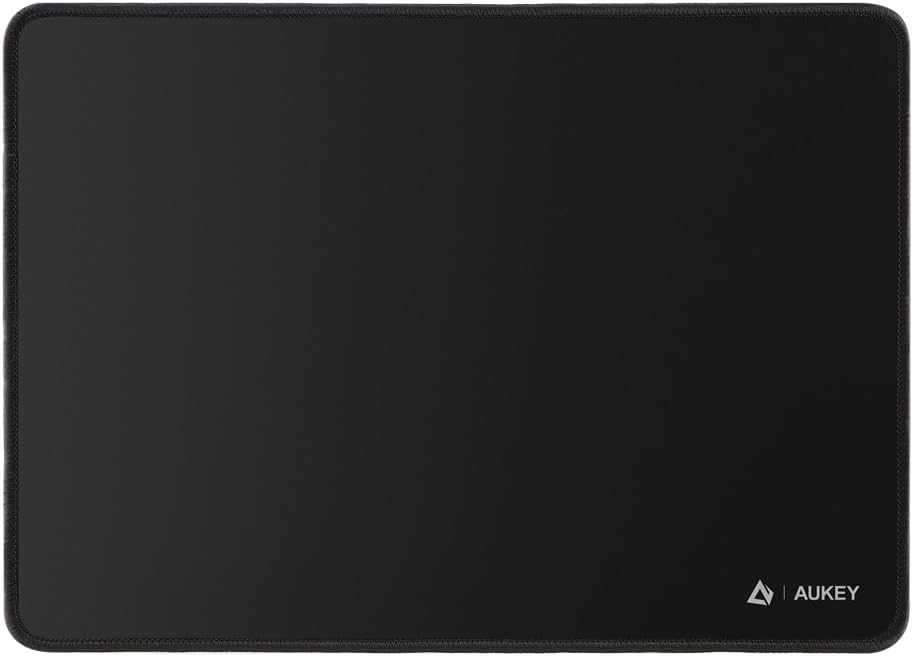 Mouse Pad KM-P1, Gaming Mouse Mat with Smooth Surface, Non-Slip Rubber Base 13.7” x 9.8”- Black