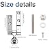 INCREWAY Toilet Seat Hinges, Universal Toilet Seat Sturdy Hinge Replacement Parts Hinge Mountings with Bolts and Nuts Sturdy Toilet Seat Fittings