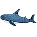 CGDZ 80/100 cm tamaño Grande tiburón de Peluche de Juguete Almohada Divertido Animal de Peluche Almohada cojín Juguetes Rellenos Felpa Juguetes para niños Azul 100 cm