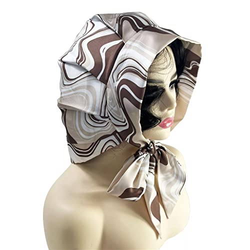 Foulard en soie femme avec bonnet chapeau d'été chic et élégant