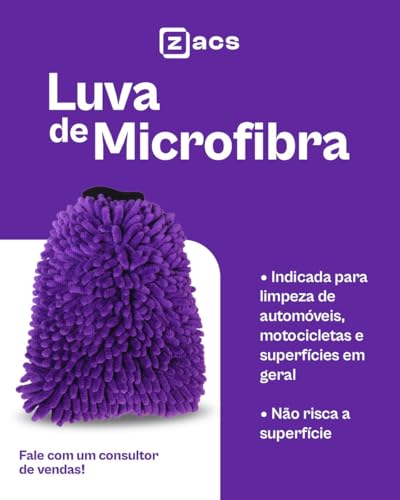 V-Floc Shampoo Automotivo Concentrado 5L com Luva de Microfibra Roxa