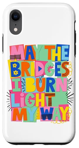 May The Bridges I Burn Light My Way 90s �|�b�v�A�[�g �X�}�z�P�[�X iPhone XR �p
