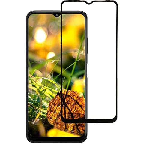 Full Screen Coverage Tempered Glass Protector Compatible with Samsung Galaxy A03 / A03s / A03 Core / A02 / A02s - Case Friendly, Touch Sensitive and Bubble Free Installation Cover