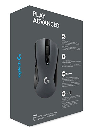 Mouse Gamer Sem Fio Logitech G603 LIGHTSPEED com 6 Botões Programáveis e Até 12.000 DPI