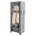 Canvas Wardrobe 161 * 59 * 45cm, Wardrobes for Bedroom, New Base Design Fabric Wardrobes with 2 Storage Boxes and Side Pockets, Portable Wardrobe Suitable for Home, Apartment, Dormitory