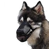 Mayerzon Breathable Mesh Dog Muzzle, Poisoned Bait Protective Muzzle for Dogs to Prevent Biting and Barking
