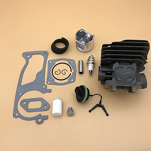 Kit de filtro de combustible de bujía de pistón de cilindro de 47mm for H 359 357 XP 357XP piezas de Motor de motosierra de gasolina 537 15 73-02