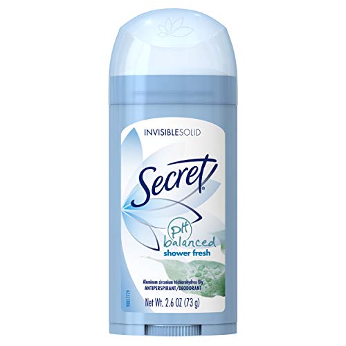 Secret Original Shower Fresh Scent Women's Invisible Solid Ph Balanced Antiperspirant and Deodorant, 2.6 Ounce