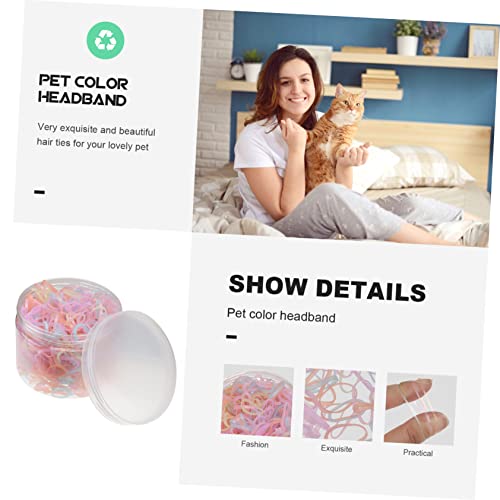 Balacoo 1 Caixa Elástica Para Cães Elásticos Para Cães Acessórios Para O Cabelo Cocar Para Animais D