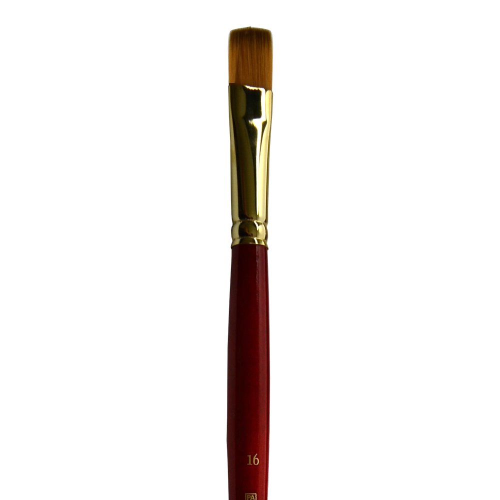 Princeton Brush Aspen PB6500F-16 – Brosse Plate En Bois Pour Acrylique Et Peinture Fine