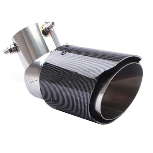 セレナ C27 GNC27 GFNC27 HC27 HFC27 GC27 GF27に適用テールスロート ステンレス鋼 マフラーカッター 63-89MM多方向に調整可能車の排気 排気管カーボンファイバー 装飾アクセサリー 外装パーツ簡単取付(B)