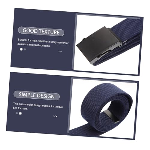 Men Canvas Waist Belt Lightweight Work Belt for Jeans Casual Outfits Fashionable Accessory for Men4
