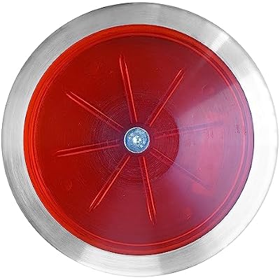 SPORTAXIS Transparent Discus Throw - 1 KG, 83% Rim Weight, Steel Rim - Ideal for Beginners & Intermediates in Track & Field - Enhance Your Discus Throwing Skills Performance Enhancer