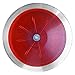 SPORTAXIS Transparent Discus Throw - 1 KG, 83% Rim Weight, Steel Rim - Ideal for Beginners & Intermediates in Track & Field - Enhance Your Discus Throwing Skills – Performance Enhancer - Red