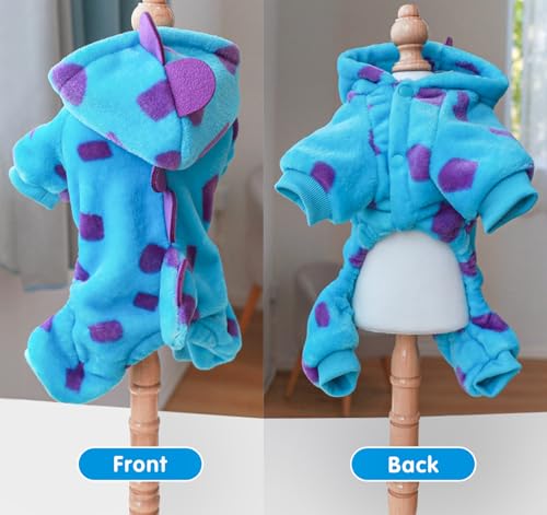 Disfraz de Dinosaurio para Perros Pequeños Idepet Large Azul miniatura 4