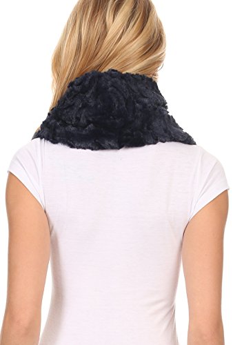 Sakkas Mellah Long Wide Soft Fuzzy Furry Fur Infinity Fall Winter Wrap Scarf2