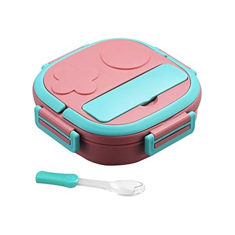 UxradG Lonchera para niños de acero inoxidable con aislamiento Bento Cover
