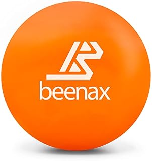 Beenax Lacrosse Massage Ball - Perfect for Trigger Point Therapy, Myofascial Release, Plantar Fasciitis, Deep Tissue, Muscle Relief, Rehab, Physio - Designed to Relieve Stress and Relax Tight Muscle