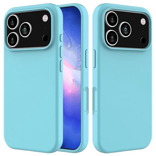 Image of ArmourPro Silicone Back Case for iPhone 17 Pro Max, Soft-Touch Case | Sky Blue