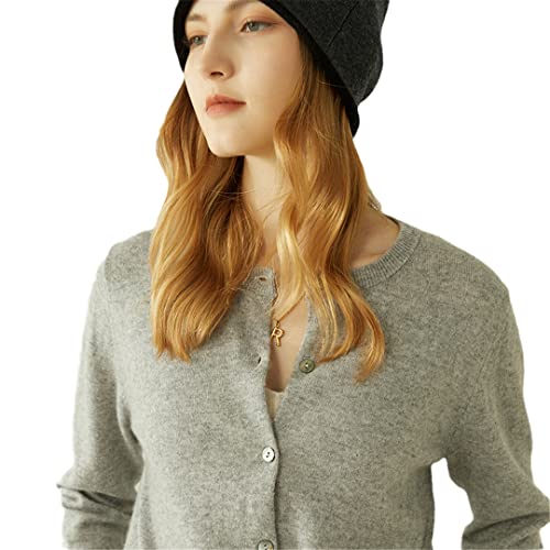 Damen Kaschmir Pullover Strickjacke 100% Kaschmir Strickjacke Herbst Warme...