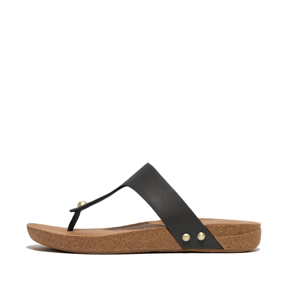 Fitflop iQUSHION LEATHER TOE-POST SANDALS