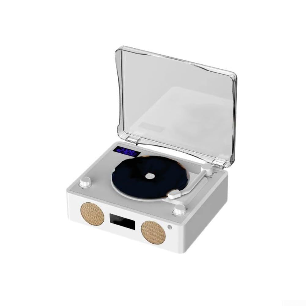 Lettore CD compatto con e USB: design portatile bianco per casa, viaggio e radio ascolto